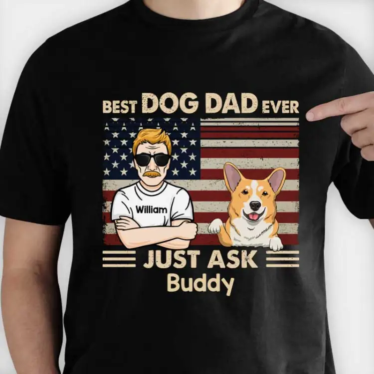 custom dog dad shirts