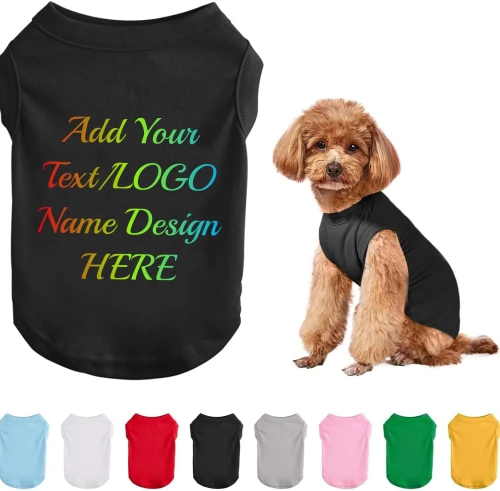 custom printed dog T-shirt