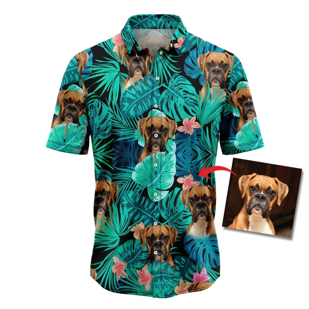 custom hawaiians shirts with dog face