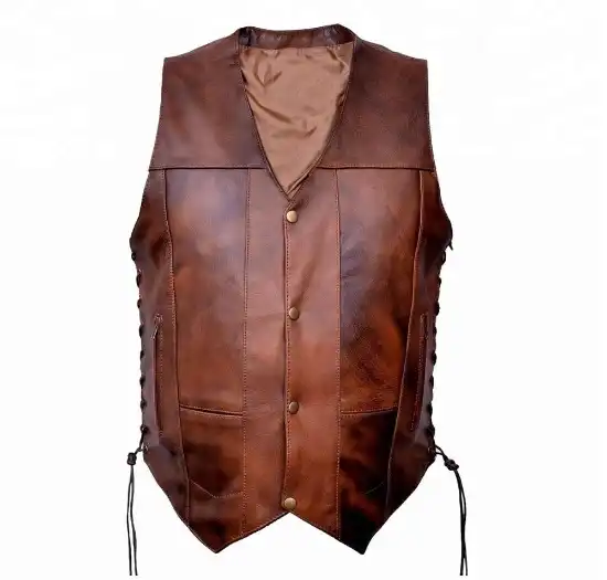 Fur-lined Leather Vest