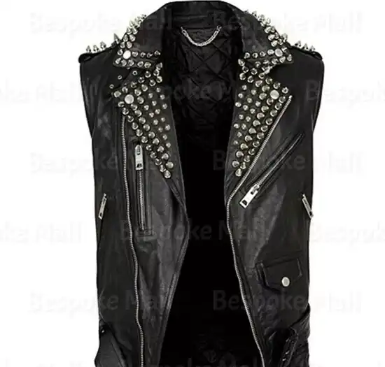 Studded Leather Vest